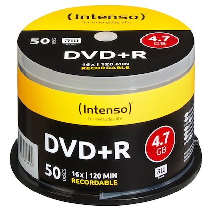 Artikelbild 18 für 50 Intenso DVD+R 4,7 GB, Artikelnummer 910083