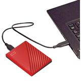 Artikelbild 1 für Western Digital My Passport 2 TB externe HDD-Festplatte rot, schwarz, Artikelnummer 941132