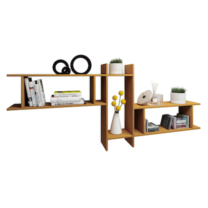 Artikelbild 3 für VCM my home Wandregal Sirola Maxi buche 188,0 x 20,0 x 80,0 cm, Artikelnummer 387494