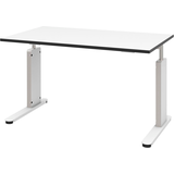 Artikelbild 1 für röhr Imperia höhenverstellbarer Schreibtisch weiß rechteckig, C-Fuß-Gestell weiß 120,0 x 80,0 cm, Artikelnummer 753174