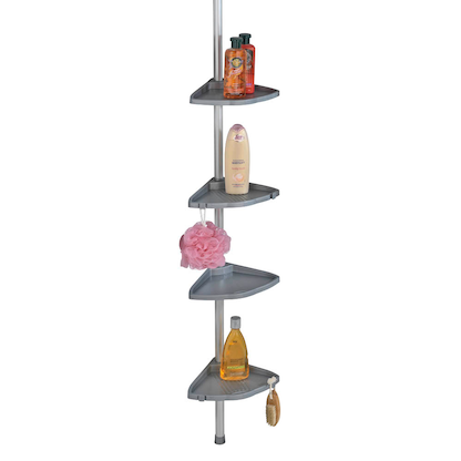 Artikelbild 2 für WENKO Teleskop-Duschregal Compact silber 26,0 x 19,5 x 78,0-275,0 cm, Artikelnummer 804282