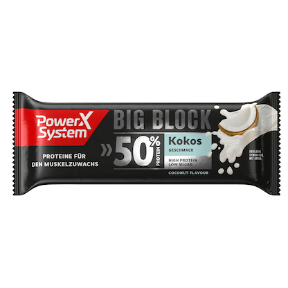 Artikelbild für Power System BIG BLOCK 50% Proteinriegel 1 Riegel, Artikelnummer 179889
