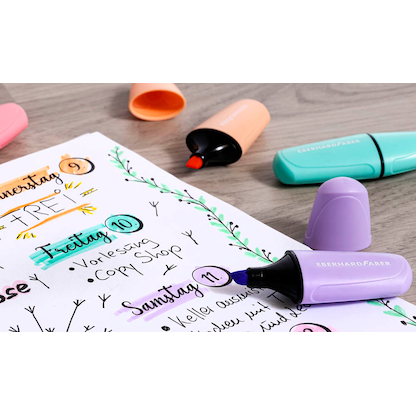 Artikelbild 4 für EBERHARD FABER pastell Mini Textmarker farbsortiert, 6 St., Artikelnummer 749533