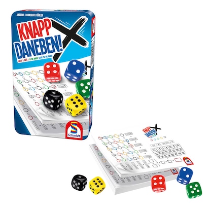 Artikelbild 4 für Schmidt MBS Knapp daneben in Metalldose Würfelspiel, Artikelnummer 936284