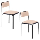 Artikelbild 1 für 2 meet powered by PAPERFLOW Besucherstühle BISTRO CHBISX2SC.12 elfenbein Kunstleder, Artikelnummer 231716