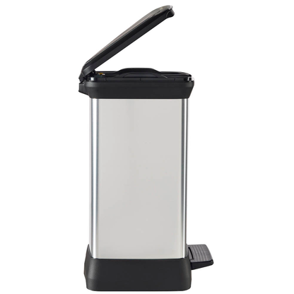 Artikelbild 9 für curver DECOBIN DUO Mülltrenner 10,0 + 18,0 l silbermetallic, Artikelnummer 701115