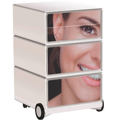 Artikelbild für PAPERFLOW easyBox Business Rollcontainer weiß, bunt 4 Auszüge 39,0 x 43,6 x 64,2 cm, Artikelnummer 215226