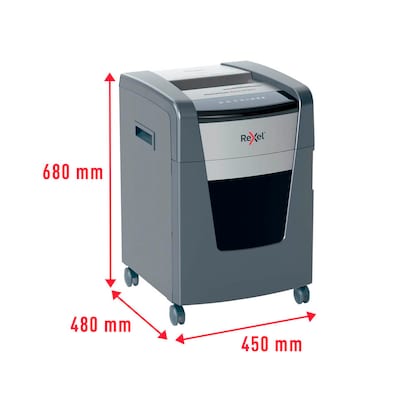 Artikelbild 6 für Rexel XP512+ Aktenvernichter mit Partikelschnitt P-5, 2 x 15 mm, bis 12 Blatt, grau, Artikelnummer 255824