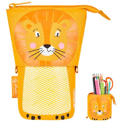 Artikelbild 3 für herlitz Stiftehalter Lion gelb Kunststoff 14,0 x 7,5 x 18,5 cm, Artikelnummer 556239