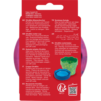 Artikelbild 5 für FABER-CASTELL Clic & Go Wasserbecher, Artikelnummer 589626