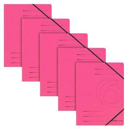 Artikelbild für herlitz Eckspanner easy orga DIN A4 pink, 5 St., Artikelnummer 687962
