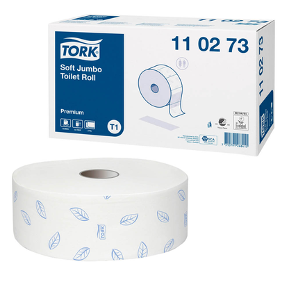 Artikelbild 21 für TORK Jumbo-Toilettenpapier T1 Premium Soft 2-lagig Recyclingpapier, 6 Rollen, Artikelnummer 207118