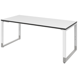 Artikelbild 1 für röhr Imperia höhenverstellbarer Schreibtisch weiß rechteckig, Kufen-Gestell weiß 160,0 x 80,0 cm, Artikelnummer 753196