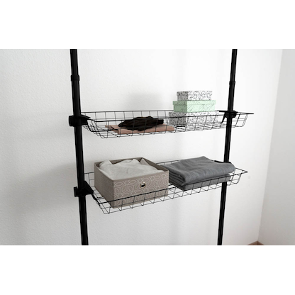 Artikelbild 8 für 2 WENKO Herkules Ablagen für Garderobensystem schwarz 94,0 x 38,0 x 8,0 cm, Artikelnummer 817342