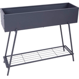 Artikelbild 1 für Garden Pleasure Blumenkasten JASMIN Metall anthrazit rechteckig 30,0 x 80,0 cm, Artikelnummer 315166