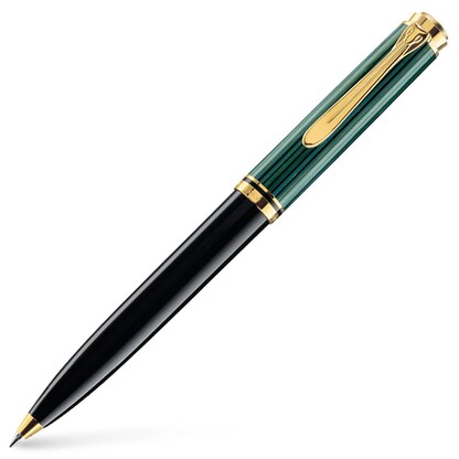 Artikelbild 20 für Pelikan Kugelschreiber Souverän K600 schwarz/grün/gold, Schreibfarbe: schwarz, 1 St., Artikelnummer 412561