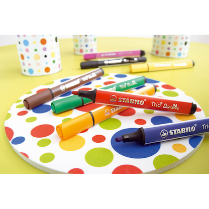 Artikelbild 3 für STABILO Trio® Scribbi Filzstifte farbsortiert, 12 St., Artikelnummer 601777