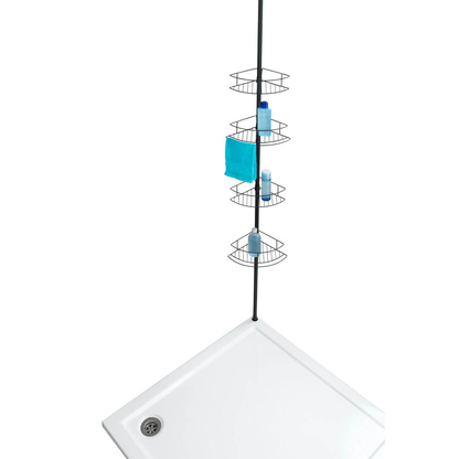 Artikelbild 8 für WENKO Teleskop-Duschregal Dolcedo schwarz 31,0 x 23,0 x 65,0-275,0 cm, Artikelnummer 803922