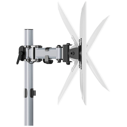 Artikelbild 6 für DURABLE Monitor-Halterung SELECT 509523 silber für 2 Monitore, Tischklemme, Tischbohrung, Artikelnummer 888333