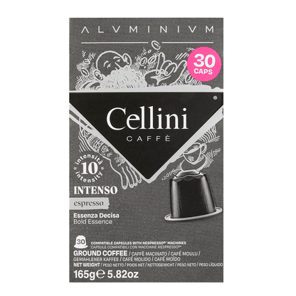Artikelbild 5 für Cellini ESPRESSO INTENSO Kaffeekapseln, Arabica- und Robustabohnen kräftig, 30 Portionen, Artikelnummer 720694
