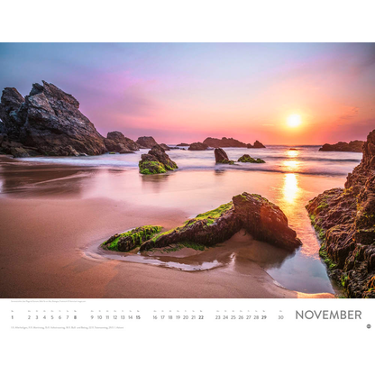 Artikelbild 12 für Heye Monats-Wandkalender Sonnenzauber 2026, Artikelnummer 551137