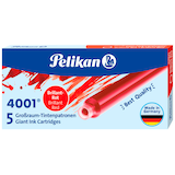 Artikelbild 1 für Pelikan 4001 Tintenpatronen für Füller brillant-rot 5 St., Artikelnummer 699719