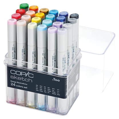 Artikelbild 2 für COPIC® Sketch Manga Illustration Layoutmarker farbsortiert 1,0 + 6,0 mm, 24 St., Artikelnummer 495954