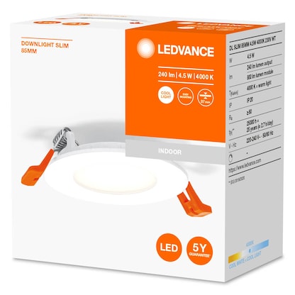 Artikelbild 7 für LEDVANCE RECESS SLIM DOWNLIGHT LED-Einbaustrahler weiß 4,5 W, Artikelnummer 533669
