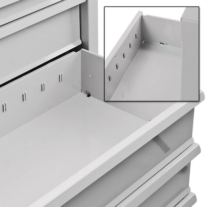 Artikelbild 6 für ADB MAMMUT Schubladenschrank lichtgrau 9 Schubladen 70,0 x 43,5 x 120,0 cm, Artikelnummer 675001