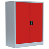 Artikelbild 1 für LÜLLMANN Metallschrank 530314 feuerrot, lichtgrau 80,0 x 38,3 x 100,0 cm, aufgebaut, Artikelnummer 182507