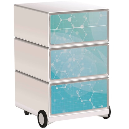 Artikelbild für PAPERFLOW easyBox Business Rollcontainer weiß, bunt 4 Auszüge 39,0 x 43,6 x 64,2 cm, Artikelnummer 214548