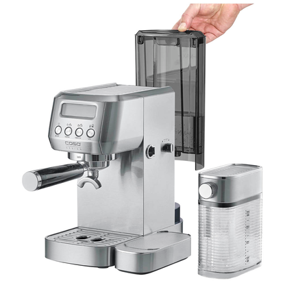 Artikelbild 2 für caso® Espresso Gourmet Latte Siebträgermaschine silber, Artikelnummer 492878