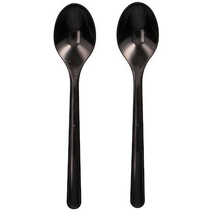 Artikelbild für circulware RESBONSIBLES Mehrweg-Kaffeelöffel, Kunststoff schwarz, 20 St., Artikelnummer 889374