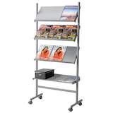 Artikelbild 1 für Kerkmann Prospektregal Praktica silber DIN A4, Artikelnummer 793752