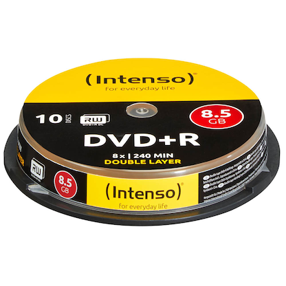 Artikelbild 13 für 10 Intenso DVD+R 8,5 GB Double Layer, Artikelnummer 386151