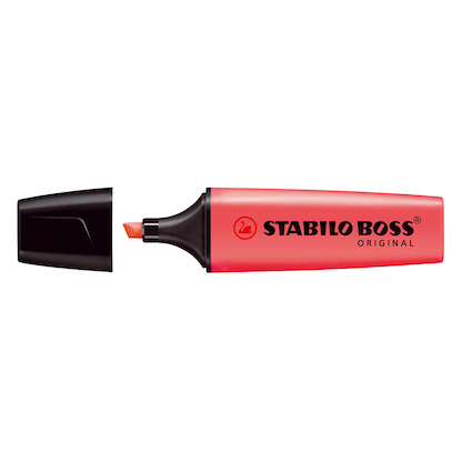 Artikelbild für STABILO BOSS ORIGINAL Textmarker rot, 1 St., Artikelnummer 316315