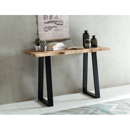 Artikelbild 8 für WOHNLING Schreibtisch akazie rechteckig, Kufen-Gestell schwarz 120,0 x 45,0 cm, Artikelnummer 540332