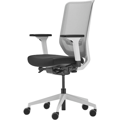 Artikelbild 2 für Trendoffice by Dauphin Bürostuhl to-sync work mesh, 9242SY2FVKVW Stoff weiß, Gestell weiß, Artikelnummer 323046