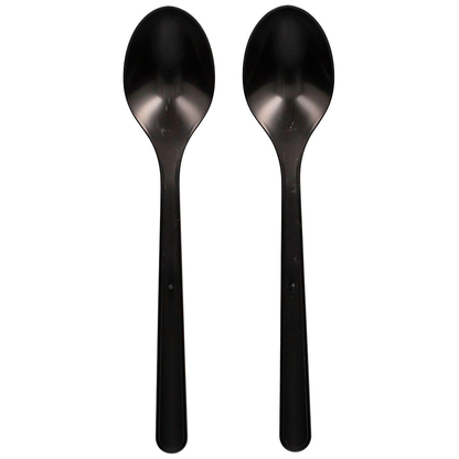 Artikelbild für circulware RESBONSIBLES Mehrweg-Löffel, Kunststoff schwarz, 50 St., Artikelnummer 889367