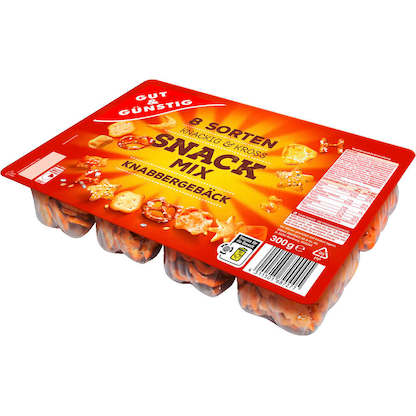 Artikelbild 16 für GUT&GÜNSTIG Snack-Mix Gebäck 300,0 g, Artikelnummer 990723