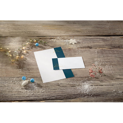 Artikelbild 2 für SIGEL Weihnachtsbriefpapier Christmas Tree petrol Motiv DIN A4 90 g/qm 100 Blatt, Artikelnummer 736841