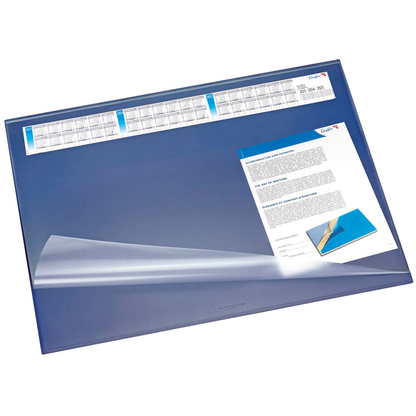 Artikelbild für Läufer Schreibtischunterlage SYNTHOS blau Kunststoff 65,0 x 52,0 cm, 1 St., Artikelnummer 652154