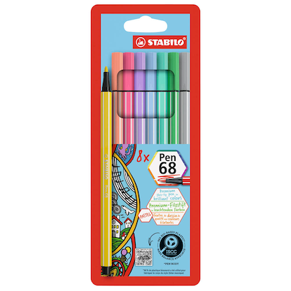 Artikelbild 19 für STABILO pen 68 Filzstifte farbsortiert, 8 St., Artikelnummer 446512