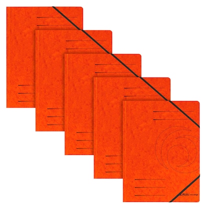 Artikelbild für herlitz Eckspanner easy orga DIN A4 orange, 5 St., Artikelnummer 688093