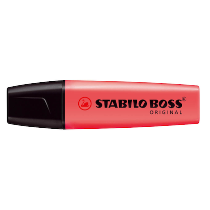 Artikelbild 2 für STABILO BOSS ORIGINAL Textmarker rot, 1 St., Artikelnummer 316315