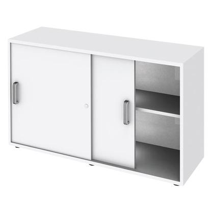 Artikelbild für HAMMERBACHER Schiebetürenschrank 1752S, V1752S/5/5/SG lichtgrau 1 Fachboden 120,0 x 40,0 x 74,8 cm, Artikelnummer 863563