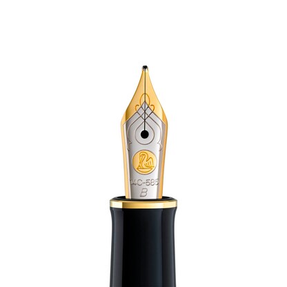 Artikelbild 3 für Pelikan Souverän M400 Kolbenfüller schwarz/grün/gold B (breit), Artikelnummer 412369
