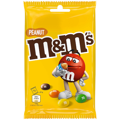 Artikelbild 21 für m&m's PEANUT Schokobonbons 82,0 g, Artikelnummer 281259