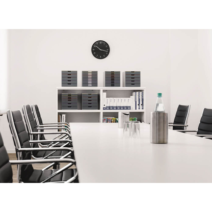 Artikelbild 8 für DURABLE Schubladenbox VARICOLOR® dunkelgrau mit bunten Farblinien 761027, DIN A4 mit 10 Schubladen, Artikelnummer 113993