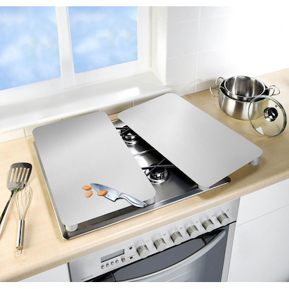 Artikelbild 2 für WENKO Herdabdeckplatten silber, 2 St., Artikelnummer 531543